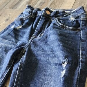 KanCan Girls Size 7 High Rise Distressed Skinny Jeans